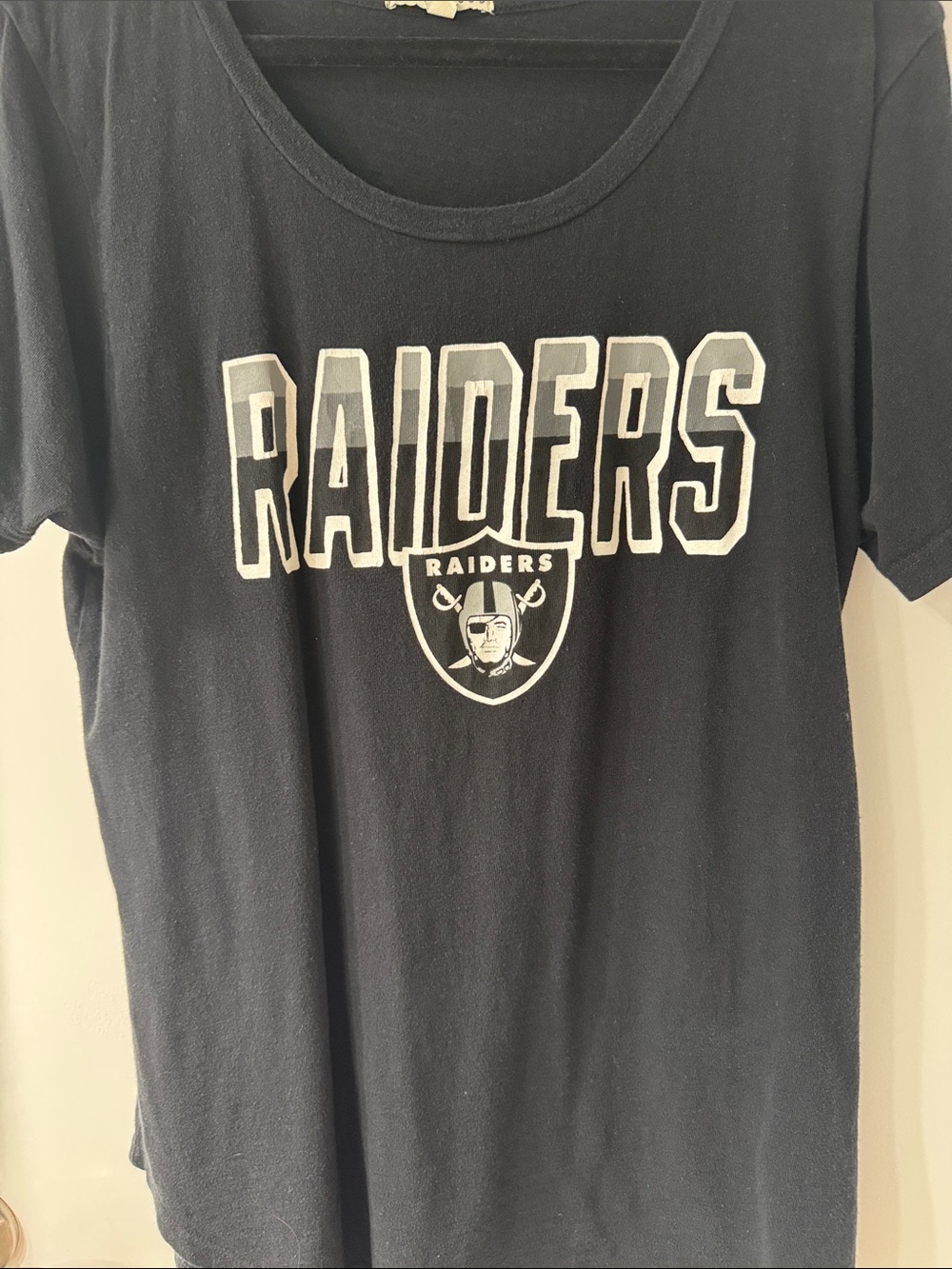 Las Vegas Raiders Black Graphic oversized Tee